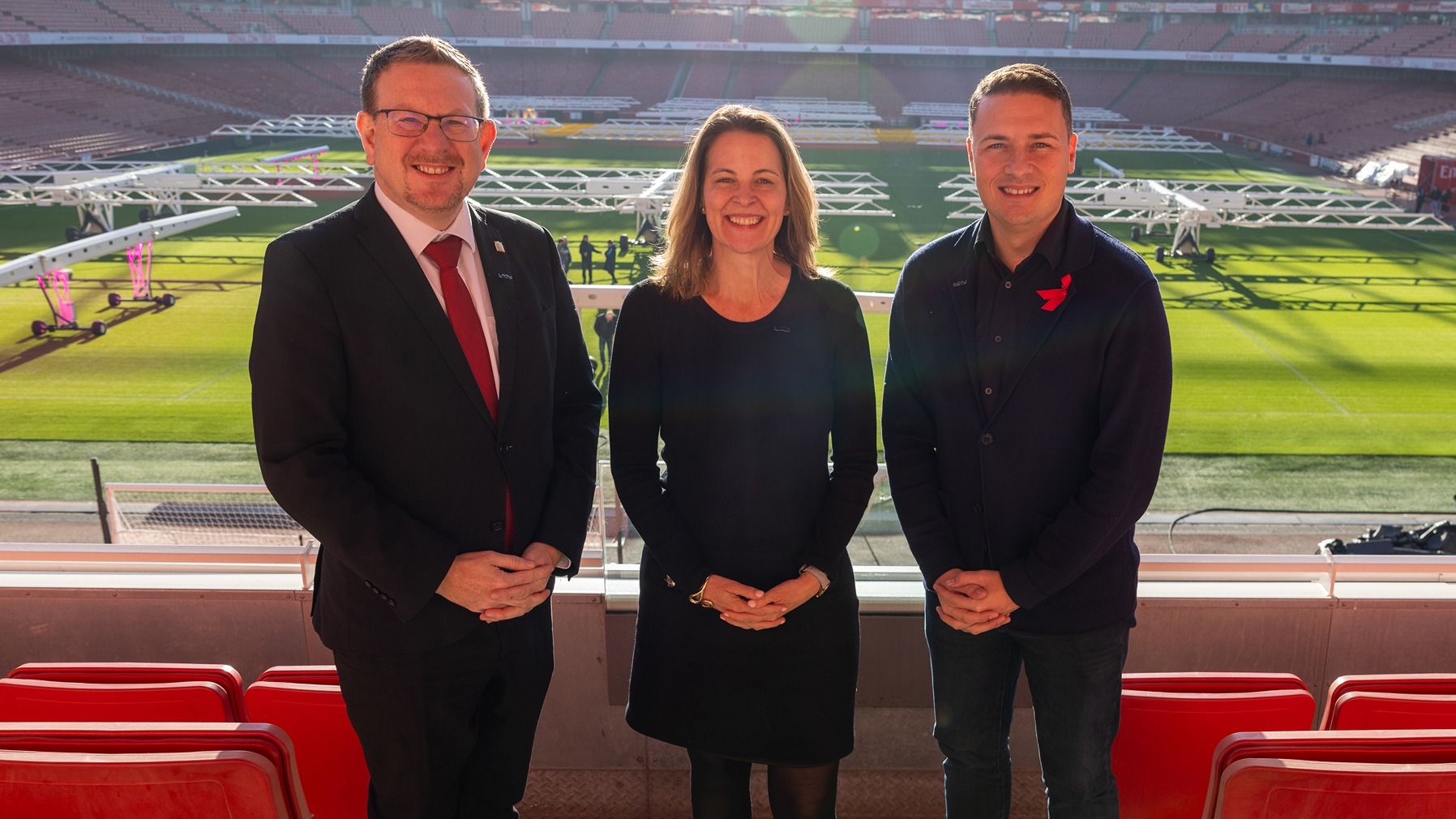 Andrew Gwynne MP, Michelle Terry CEO Movember, Wes Streeting MP