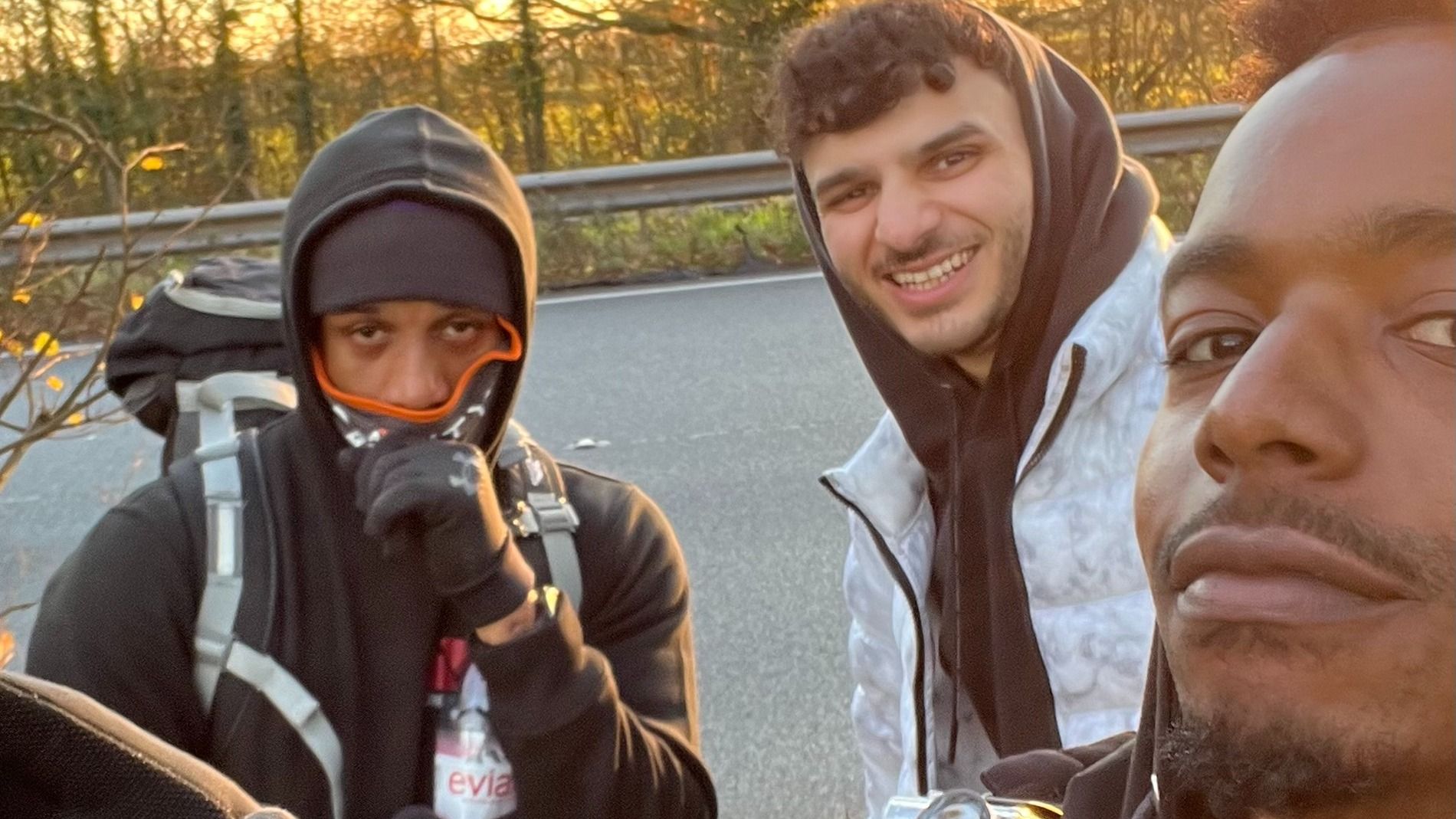 Jay Jay René & Adam selfie photo whilst on the walk