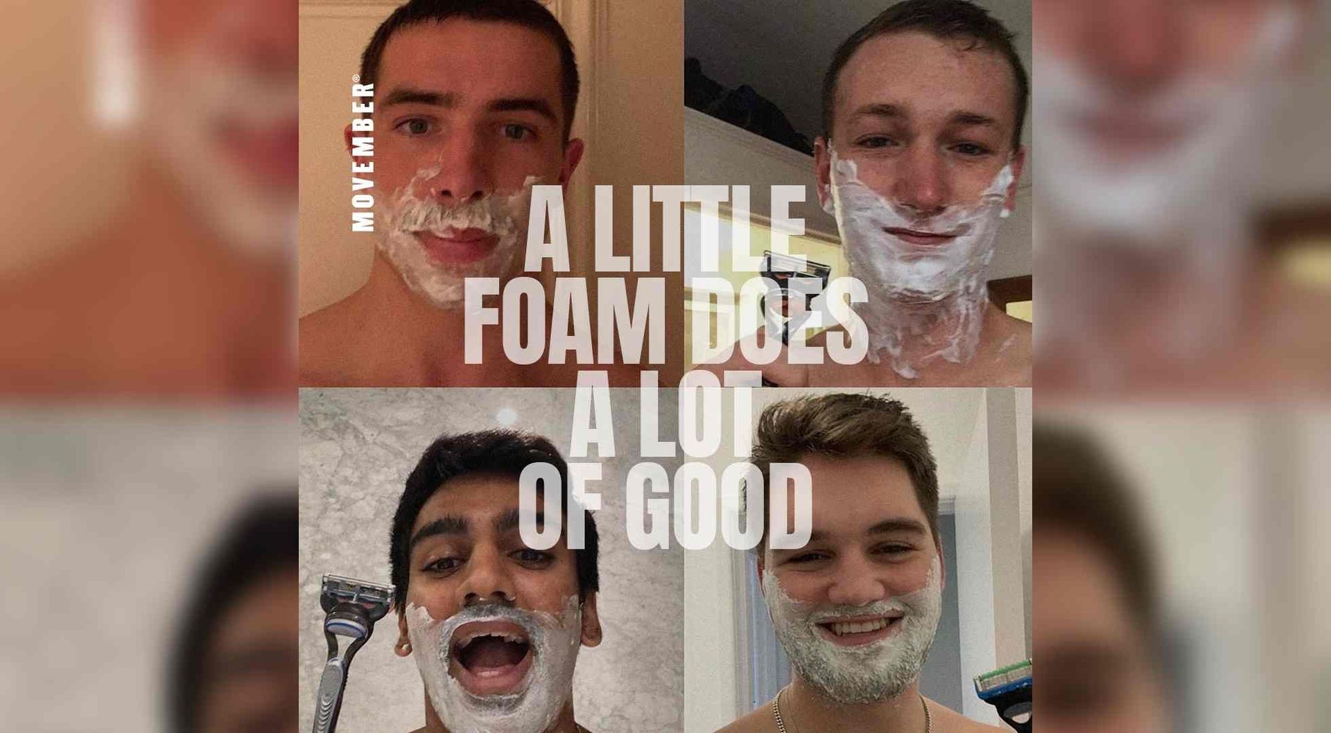 Men shaving