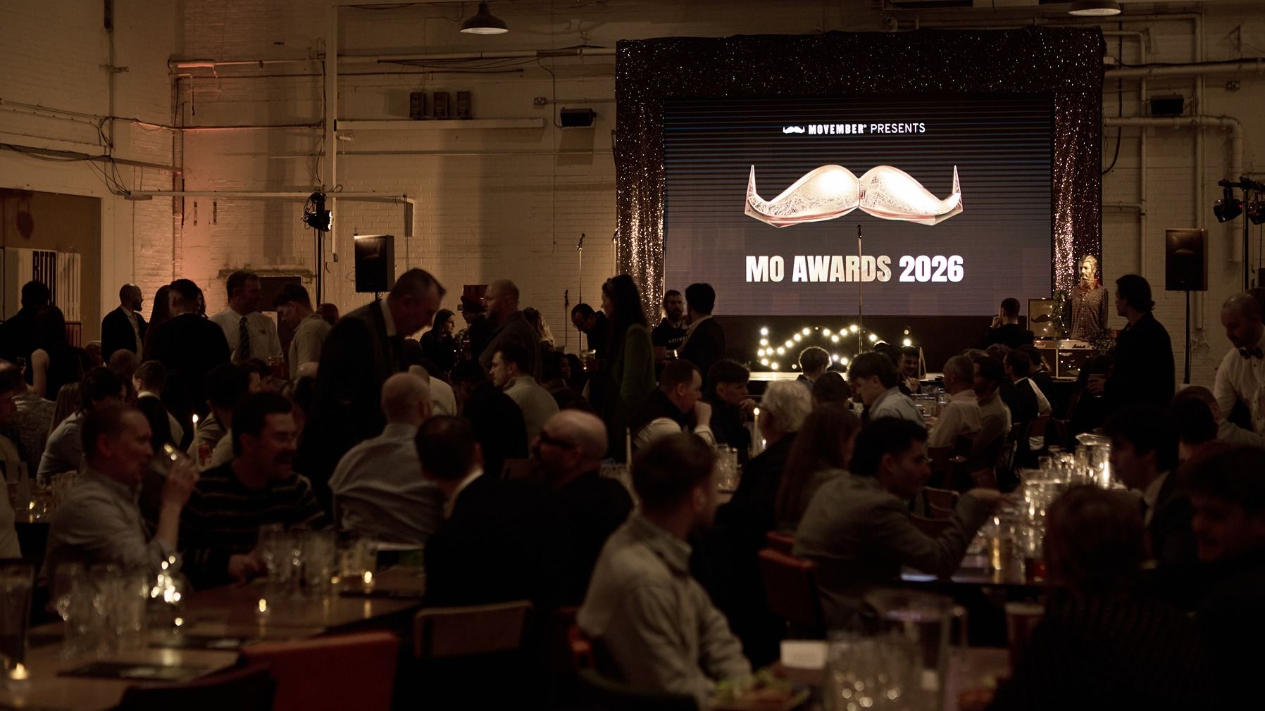 Mo Awards venue with people sat watching